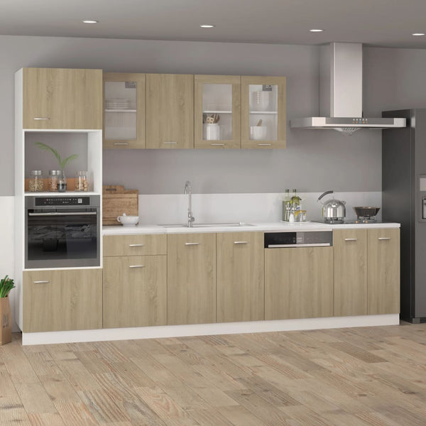 Dishwasher Panel Sonoma Oak 59.5X3x67 Cm Engineered Wood Kitchen Cabinet Doors And Fronts