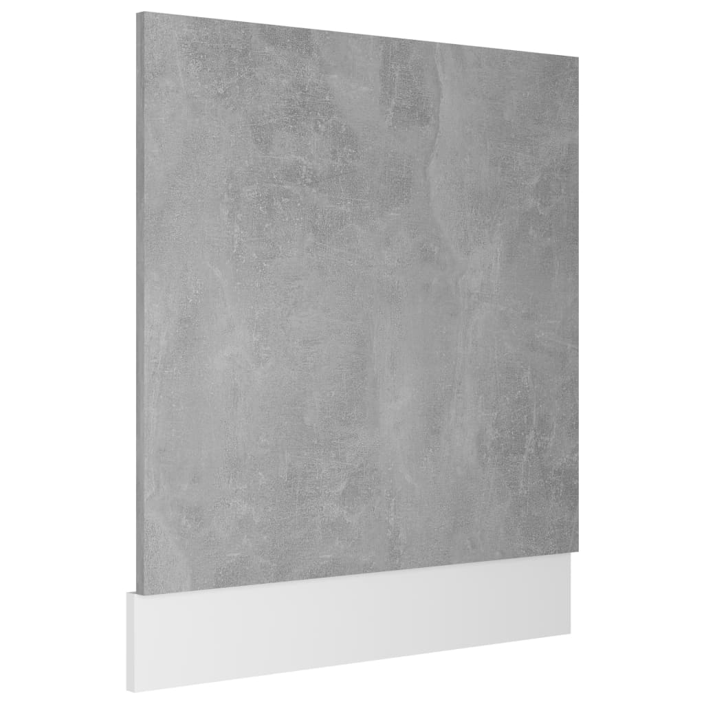 Dishwasher Panel Concrete Grey 59.5X3x67 Cm Engineered Wood Kitchen Cabinet Doors And Fronts