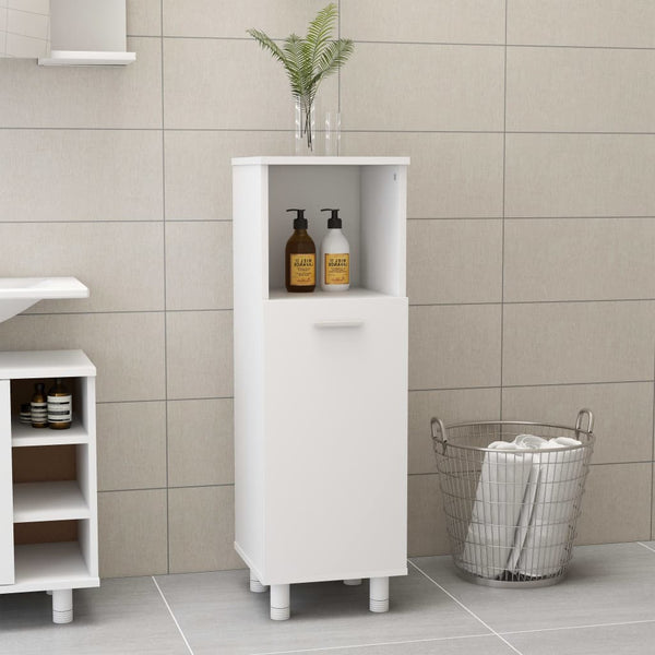 Bathroom Cabinet White 30X30x95 Cm Engineered Wood Bathroom Cabinets