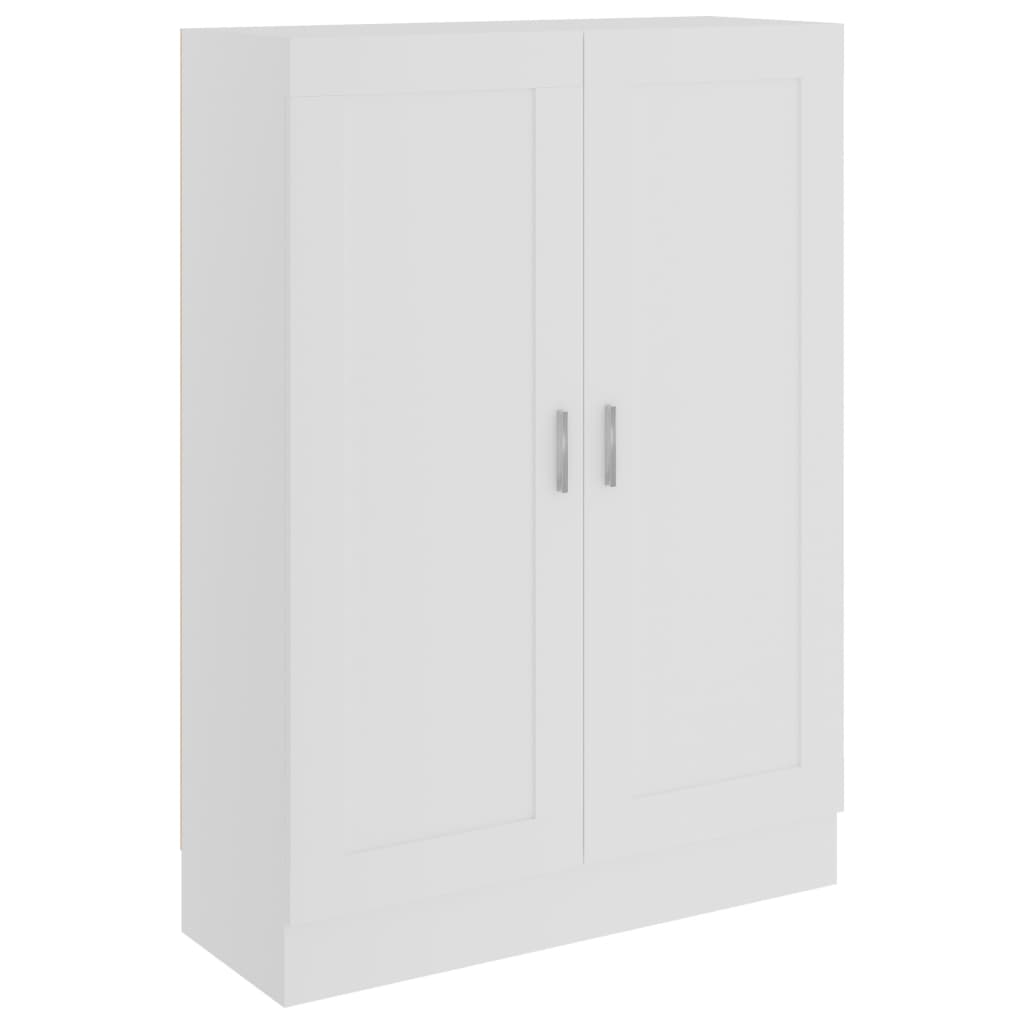 Book Cabinet White 82.5X30.5X115 Cm Engineered Wood Bookshelves