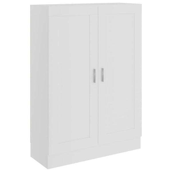 Book Cabinet White 82.5X30.5X115 Cm Engineered Wood Bookshelves
