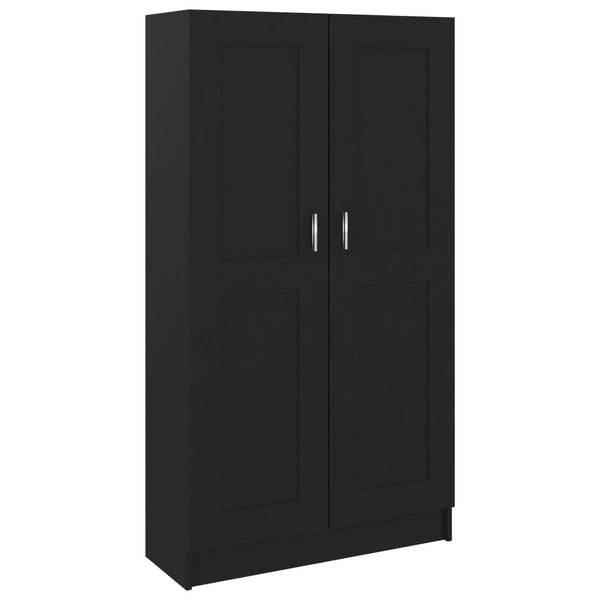 Book Cabinet Black 82.5X30.5X150 Cm Engineered Wood Bookshelves