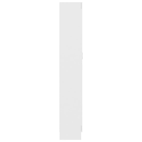 Book Cabinet White 82.5X30.5X185.5 Cm Engineered Wood Bookshelves