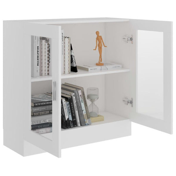 Cabinets & Cupboards Vitrine Cabinet White 82.5X30.5X80 Cm Engineered Wood
