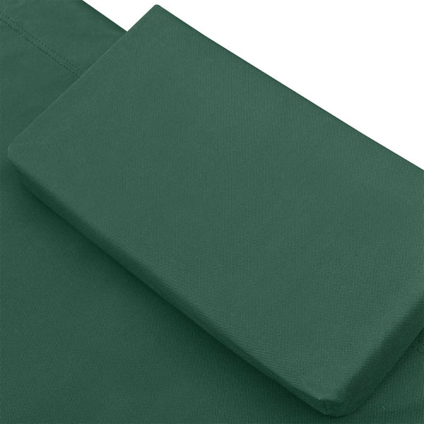 Outdoor Lounge Bed Fabric Green Loungers