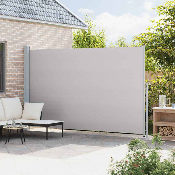Vidaxl Patio Retractable Side Awning 220X514cm Grey Awnings
