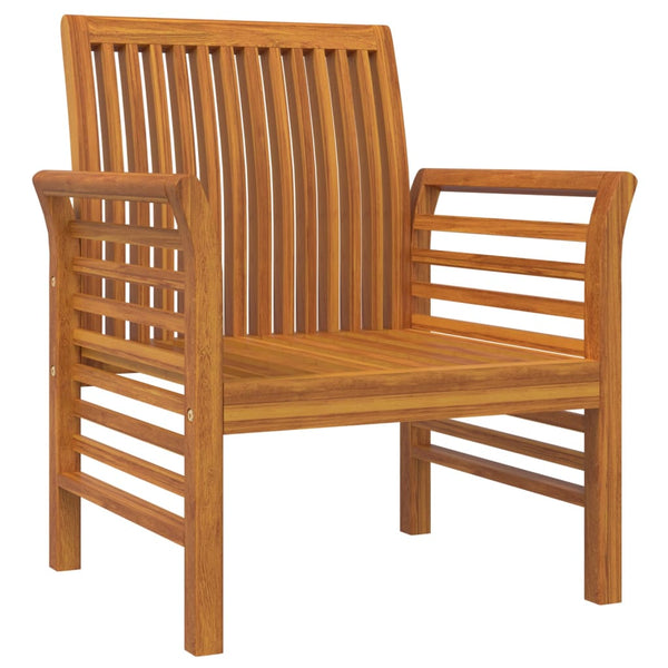 Vidaxl Sofa Chairs With Cream White Cushions 2 Pcs Solid Wood Acacia Patio Chairs