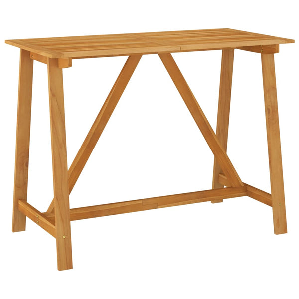 Garden Bar Table 140X70x104 Cm Solid Acacia Wood Bar Tables