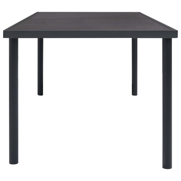 Outdoor Dining Table Anthracite 150X90x74 Cm Steel Dining Tables