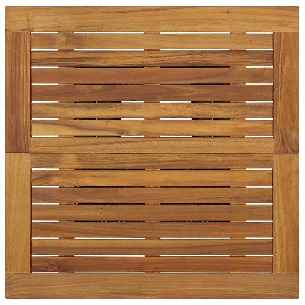 Bar Table Black 80X80x110 Cm Poly Rattan And Solid Acacia Wood Bar Tables