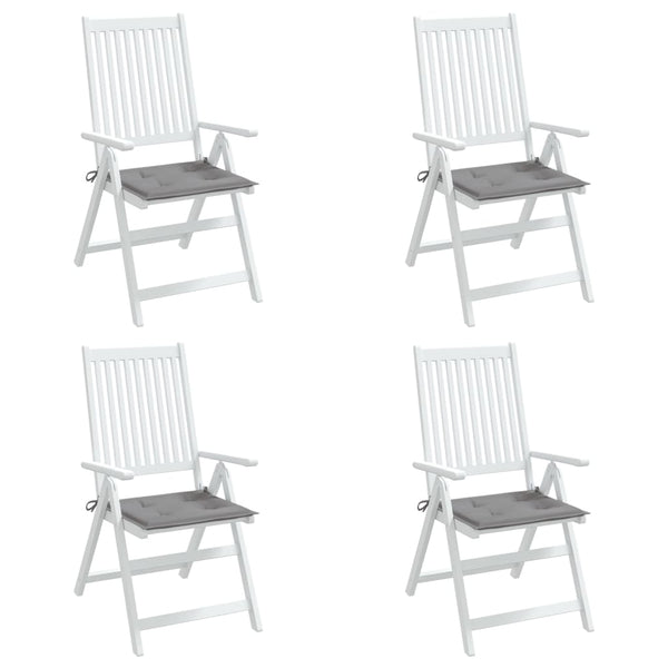 Garden Chair Cushions 4 Pcs Grey 50X50x3 Cm Oxford Fabric Patio Chairs