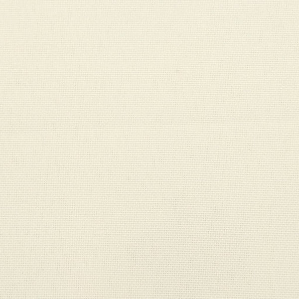 Garden Highback Chair Cushions 6 Pcs Cream 120X50x3 Cm Fabric Patio Chairs