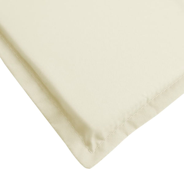Sun Lounger Cushion Cream 186X58x3cm Oxford Fabric Loungers