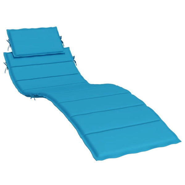Sun Lounger Cushion Blue 186X58x3cm Oxford Fabric Loungers