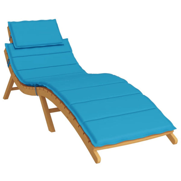 Sun Lounger Cushion Blue 186X58x3cm Oxford Fabric Loungers