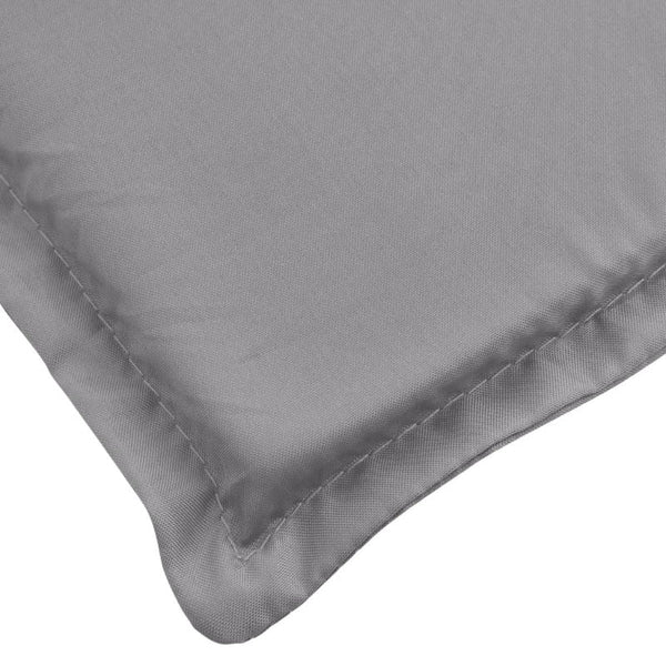 Sun Lounger Cushion Grey 200X60x3cm Oxford Fabric