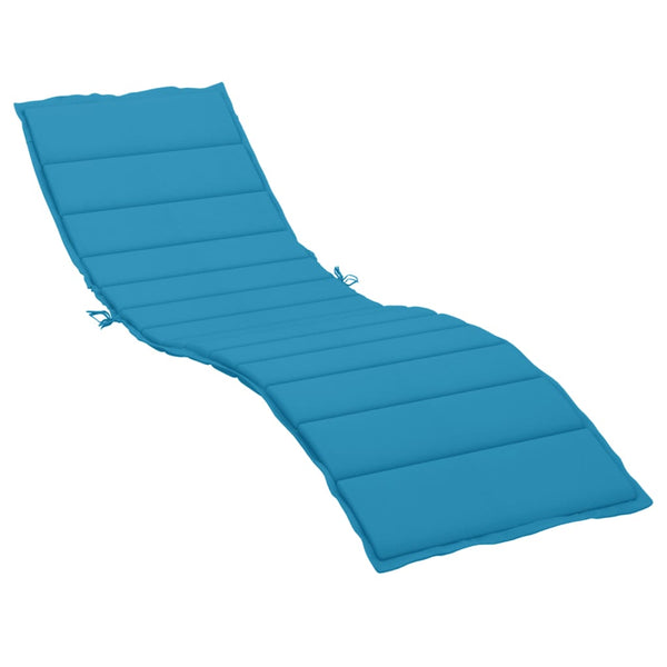 Sun Lounger Cushion Blue 200X60x3cm Oxford Fabric Loungers