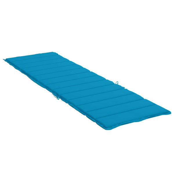 Sun Lounger Cushion Blue 200X60x3cm Oxford Fabric Loungers