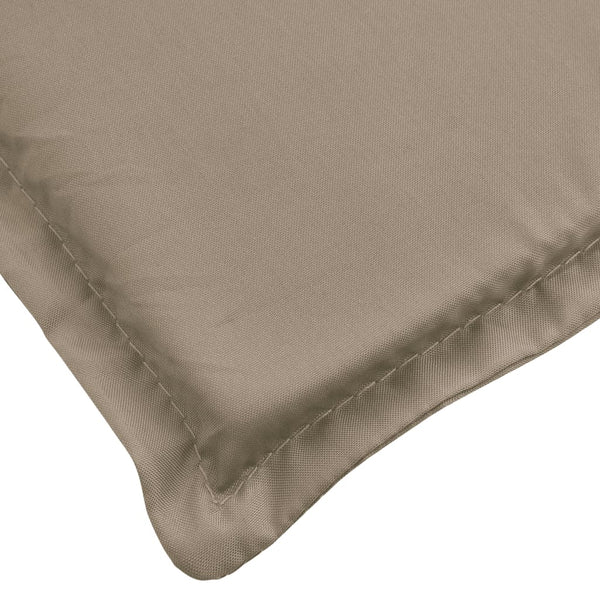 Sun Lounger Cushion Taupe 200X60x3cm Oxford Fabric Loungers