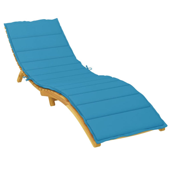 Sun Lounger Cushion Blue 200X70x3cm Oxford Fabric Loungers