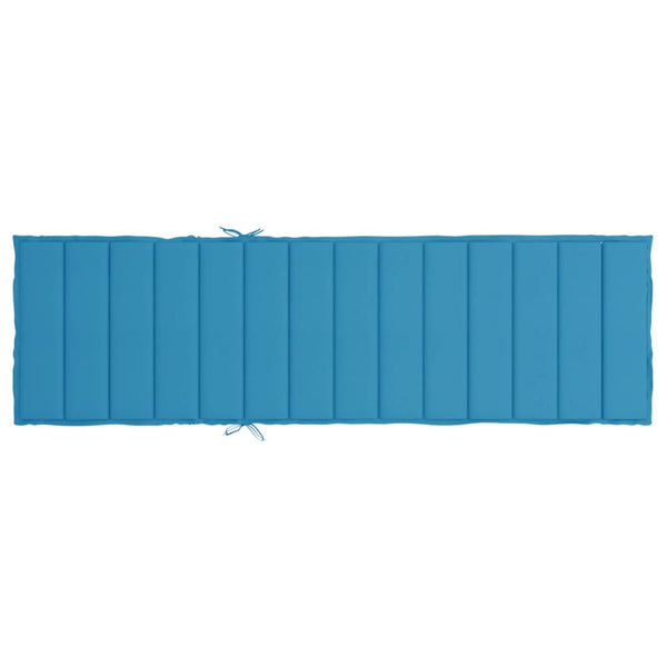 Sun Lounger Cushion Blue 200X70x3cm Oxford Fabric Loungers