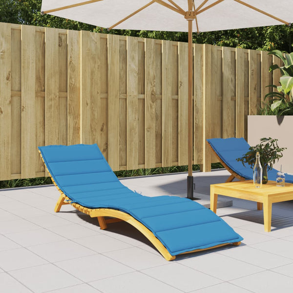 Sun Lounger Cushion Blue 200X70x3cm Oxford Fabric Loungers