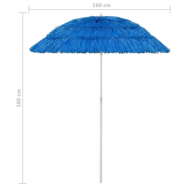 Hawaii Beach Umbrella Blue 240 Cm Beach Umbrellas