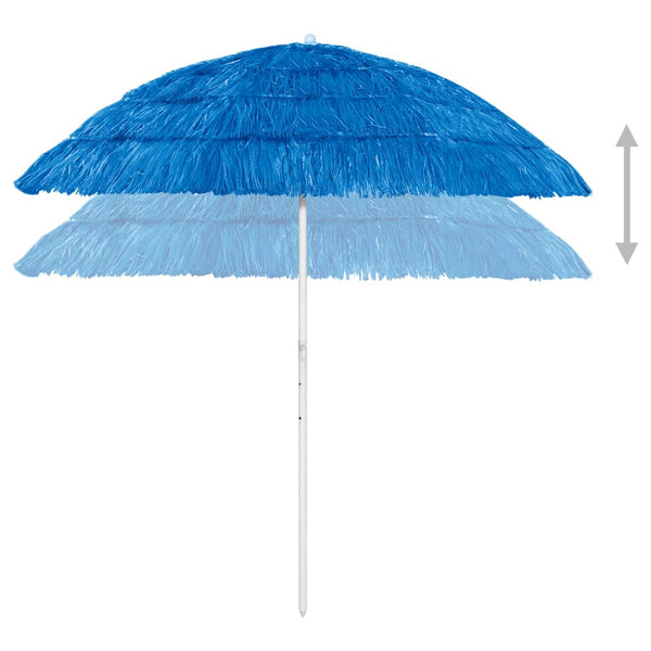 Hawaii Beach Umbrella Blue 240 Cm Beach Umbrellas