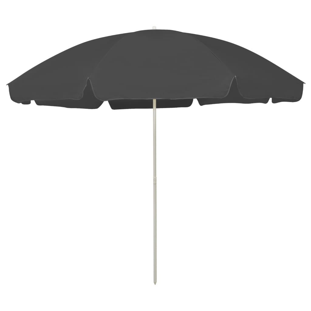 Beach Umbrella Anthracite 300 Cm Beach Umbrellas