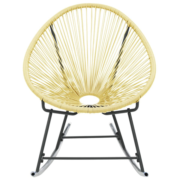 Outdoor Acapulco Chair Poly Rattan Beige Patio Chairs