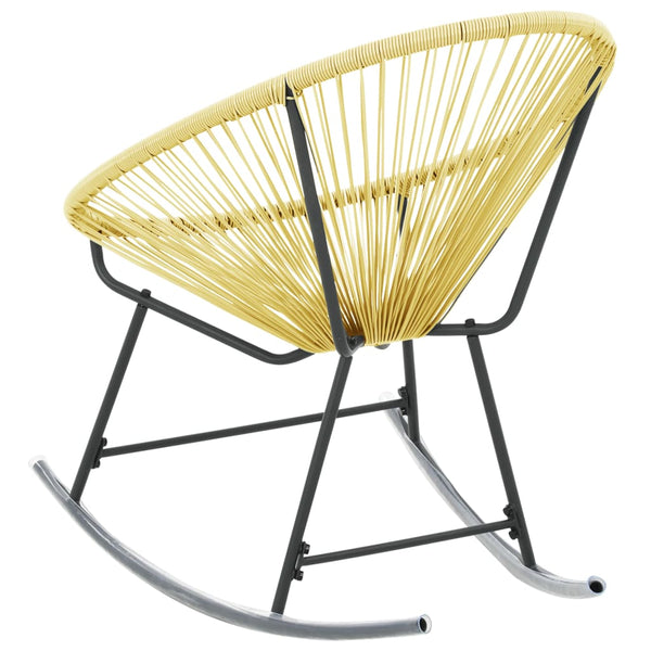 Outdoor Acapulco Chair Poly Rattan Beige Patio Chairs