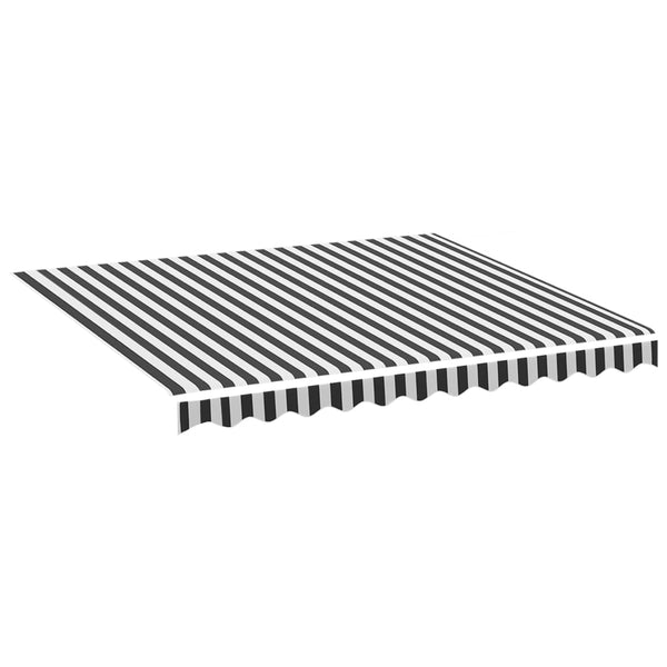 Replacement Fabric For Awning Anthracite And White 3X2.5 M Awning & Canopy Parts