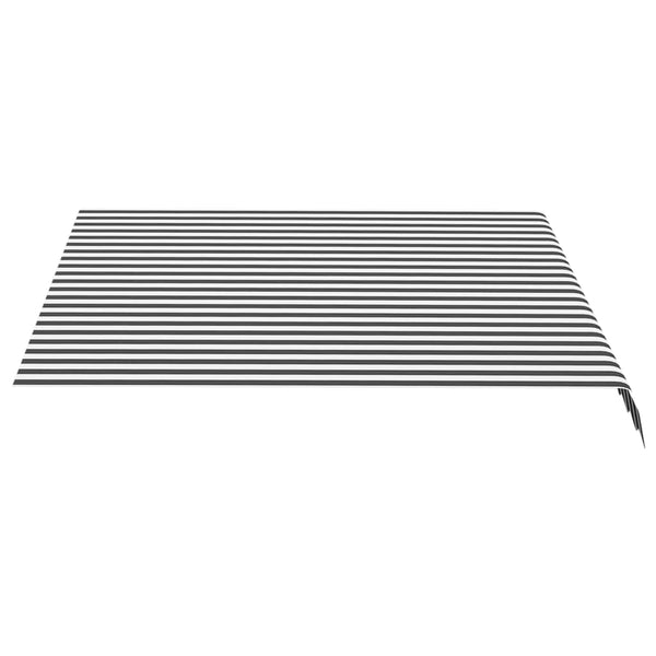 Replacement Fabric For Awning Anthracite And White 3X2.5 M Awning & Canopy Parts