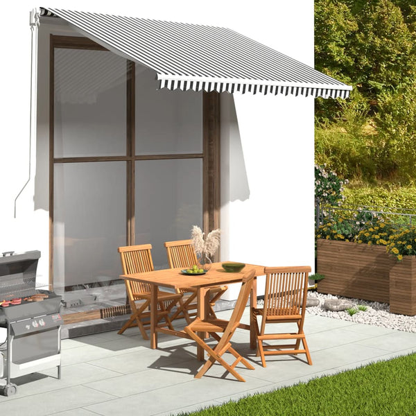 Replacement Fabric For Awning Anthracite And White 3X2.5 M Awning & Canopy Parts