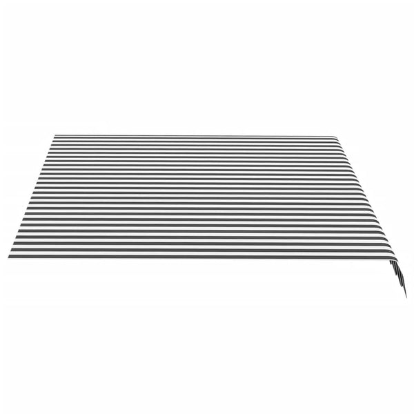 Replacement Fabric For Awning Anthracite And White 3.5X2.5 M Awning & Canopy Parts