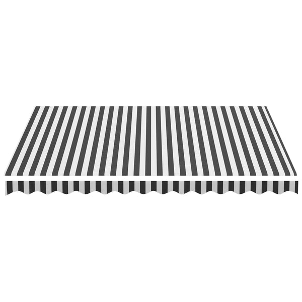 Replacement Fabric For Awning Anthracite And White 3.5X2.5 M Awning & Canopy Parts