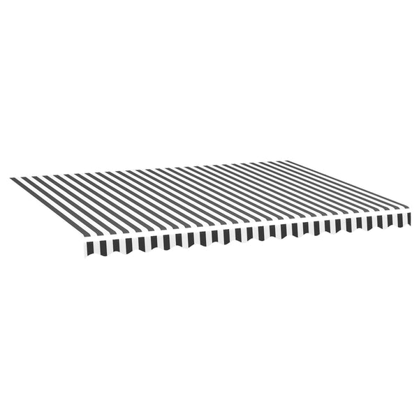 Vidaxl Replacement Fabric For Awning Anthracite And White 4X3 M Awning & Canopy Parts