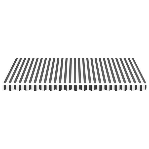 Vidaxl Replacement Fabric For Awning Anthracite And White 4X3 M Awning & Canopy Parts
