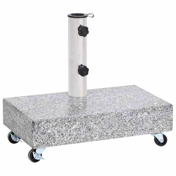 Vidaxl Umbrella Base Light Grey 45X25x8.3 Cm Granite Patio Umbrellas