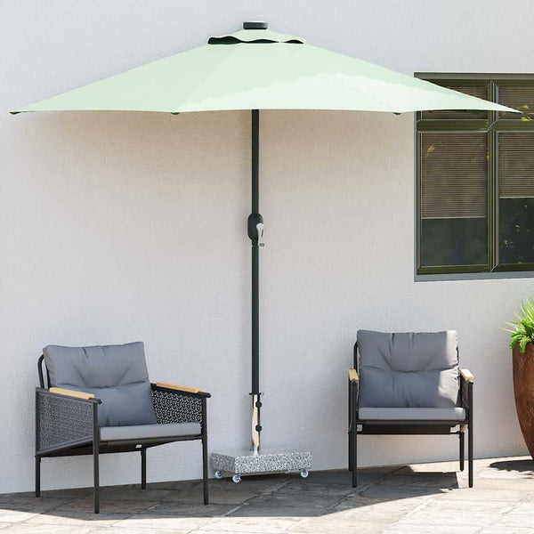 Vidaxl Umbrella Base Light Grey 45X25x8.3 Cm Granite Patio Umbrellas