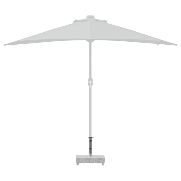 Vidaxl Umbrella Base Light Grey 45X25x8.3 Cm Granite Patio Umbrellas