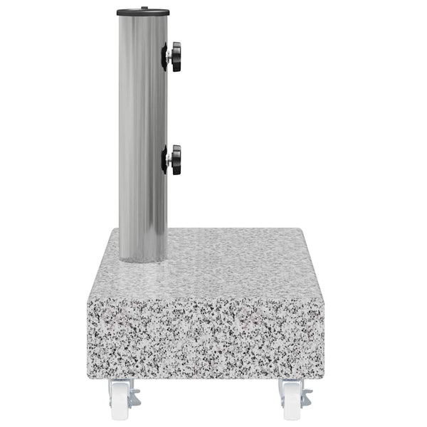 Vidaxl Umbrella Base Light Grey 45X25x8.3 Cm Granite Patio Umbrellas