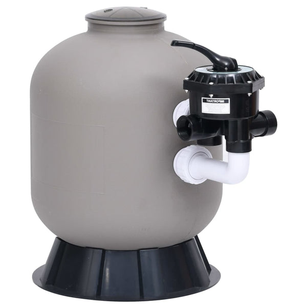 Vidaxl Pool Sand Filter With Side Mount 6 Way Valve Grey Pool Filters