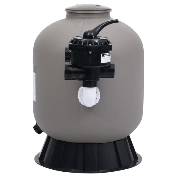 Vidaxl Pool Sand Filter With Side Mount 6 Way Valve Grey Pool Filters