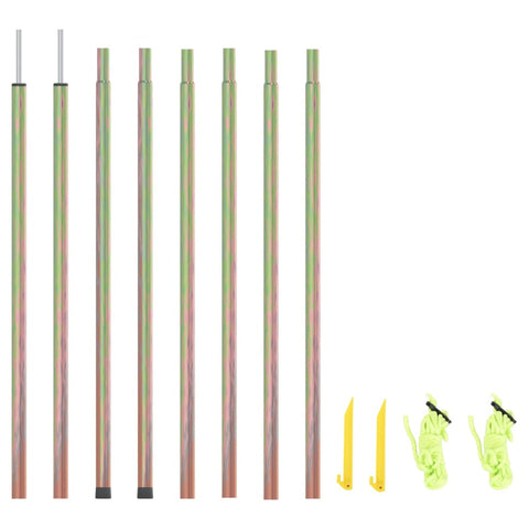 Sunshade Sail Poles 2 Pcs 250 Cm Galvanised Steel Tents