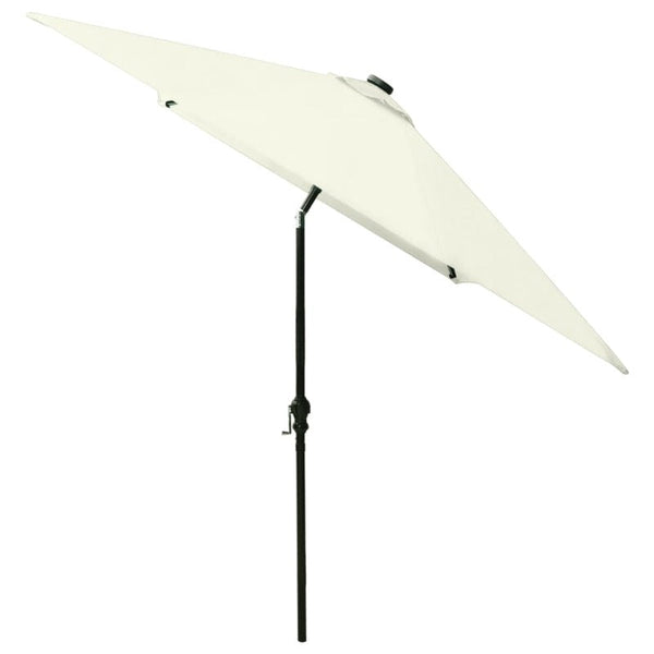 Patio Umbrellas Parasol With Leds And Steel Pole Sand 2X3 M
