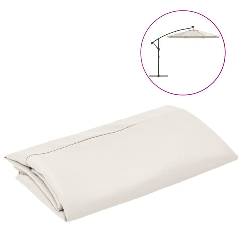 Replacement Fabric For Cantilever Umbrella Sand White 300 Cm Umbrella Accessories