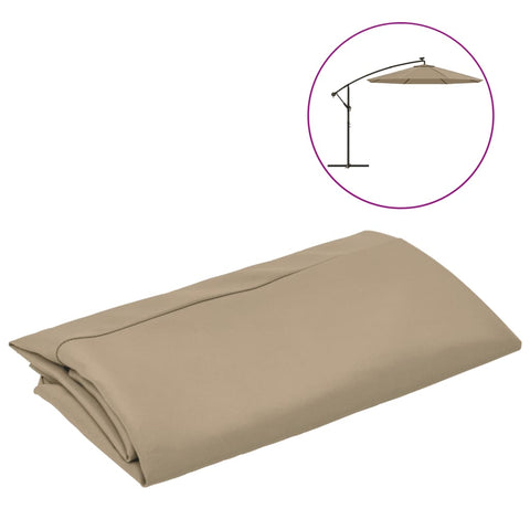 Replacement Fabric For Cantilever Umbrella Taupe 300 Cm Umbrella Accessories