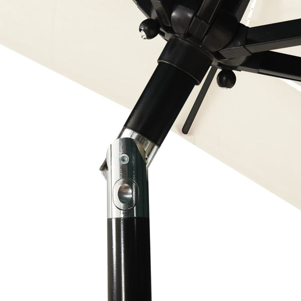 3 Tier Parasol With Aluminium Pole Sand 2X2 M Patio Umbrellas