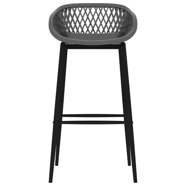 5 Piece Bar Set Black And Grey Patio Furniture Sets